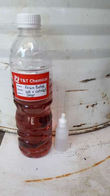 paketan set resin buram butek 500gr dan katalis 20ml BURAM