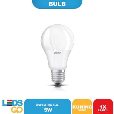 OSRAM Lampu Bohlam LED 5 Watt Kuning Kuning / Warm White