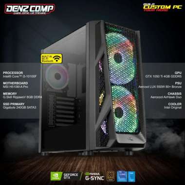 DENZ GAMING PC - INTEL I3-10100F GTX1050Ti 8GB 240 SSD