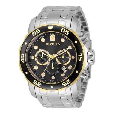 INVICTA Pro Diver 33999 Chronograph Black Dial Stainless Steel Strap [Machtwatch] Silver
