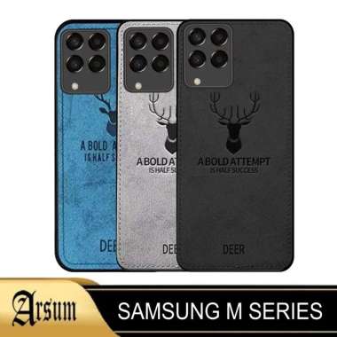 Promo Case DEER Semua Type Samsung M Series Softcase Motif Jeans Casing Handphone M21 HITAM