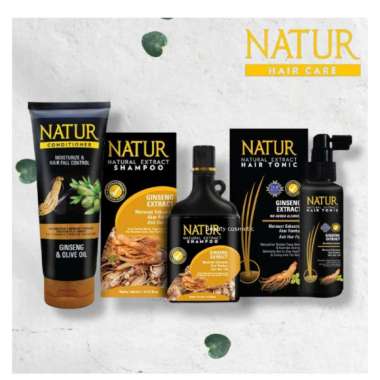 [PROMO] Paket Natur Hair Ginseng/ Aloe Vera ISI 3 Shampo (80ml/140ml/270ml) Tonic (90ml/50ml) Shp 14