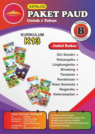 PAKET BUKU PAUD SERI BUKU PAKET PREMIUM TK KELOMPOK B 9 BUKU
