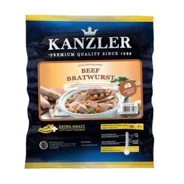 Promo Harga Kanzler Bratwurst Beef 360 gr - Blibli