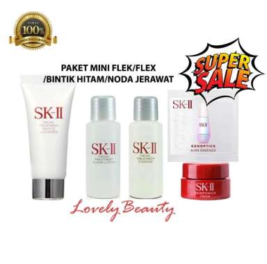 SK-II Paket Mini Flek/FLEX/Noda Bekas Jerawat + Mencerahkan (KOMPLIT)