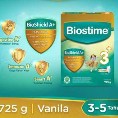 Promo Harga Biostime 1+ Susu Pertumbuhan Anak Vanilla 725 gr - Blibli