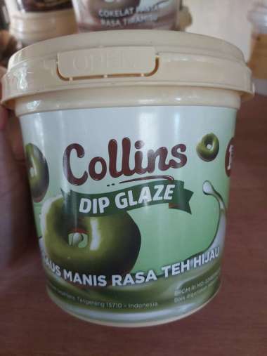 Collins Dip Glaze Green Tea 1kg collins saus manis teh hijau 1000gram topping donat