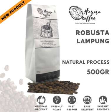 Kopi Hayasa Lampung Robusta - 500 Gr BIJI