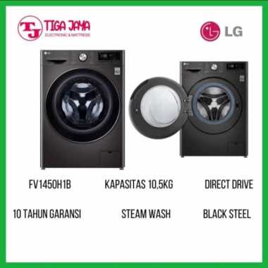 LG MESIN CUCI FV1450H1B FRONT LOADING 10,5KG AI DD TURBO WASH DRYER