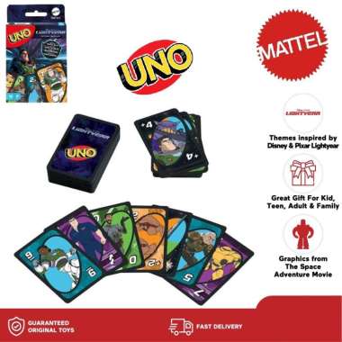 Ori Mattel UNO Card - Disney Pixar LightYear Movie - HJC24 Card Game
