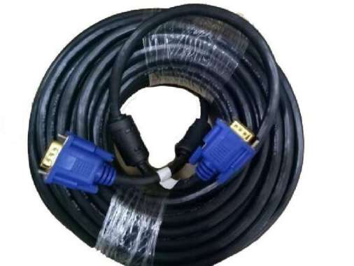 KABEL VGA 20METER LAPTOP KE PROYEKTOR PANJANG 20M 20 METER CABLE MALE