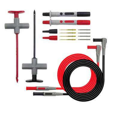 2X Insulated Quick Piercing Test Needle Hook Clips Multimeter Testing Probes 