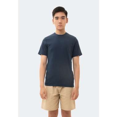 MANZONE Kaos Lengan Pendek LOWKEY - Navy XXL