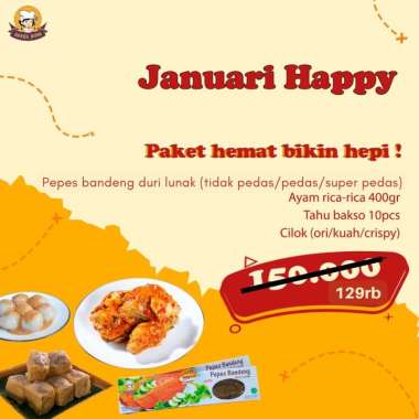 dapoer intan paket januari happy pepes bandeng duri lunak ayam rica rica tahu bakso cilok ori crispy