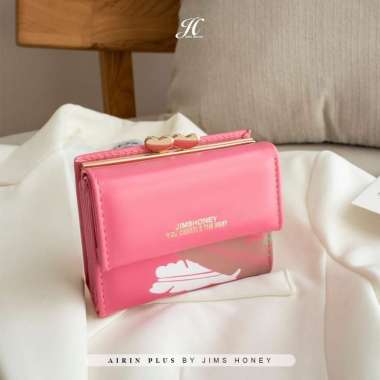 Jims Honey - Airin Wallet Plus Dompet Wanita Lipat Kecil Hotpink Plus