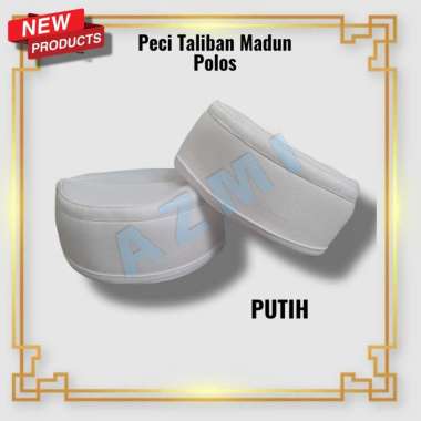 Peci haji Taliban Madun murah , kopiah madun , Peci Taliban Putih 3