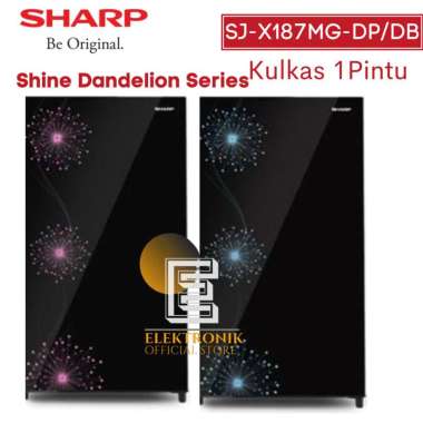 SHARP KULKAS 1PINTU SJ-X187MG-DB-DP SHINE SERIES NEW / SJ 187MG