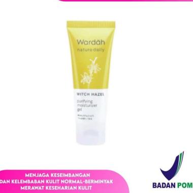 DAILY HAZEL WARDAH NATURE DAILY WITCH HAZEL PURIFYING MOISTURIZER GEL 40 ML / PELEMBAB WAJAH