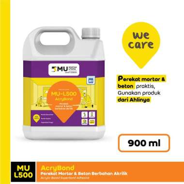 MU Weber MU-L500 Acrybond Perekat Mortar & Beton 900 ml White Milk JABODETABEKSER