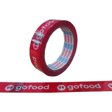 ISOLASI GO FOOD - SOLATIP GOFOOD - LAKBAN GO FOOD merah