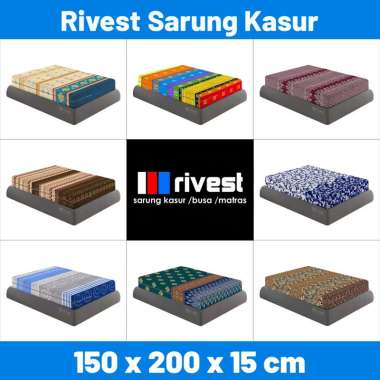 Rivest Sarung Kasur 150 x 200 x 15 - Sprei Resleting Sarung Kasur Saja