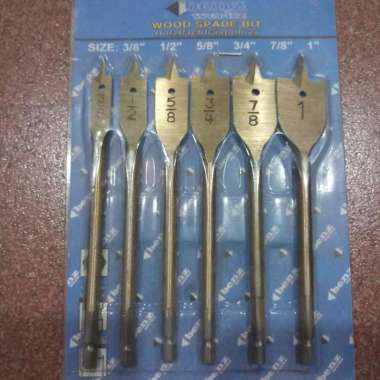 mata bor kayu kipas set 6pcs mata bor kayu flat benz mata bor lobang