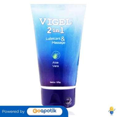 VIGEL 2 IN 1 LUBRICANT & MASSAGE GEL 125 GRAM