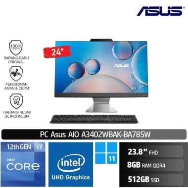 ASUS PC AIO A3402WBAK BA785W i7-1255U RAM 8GB SSD 512GB FHD WIN11