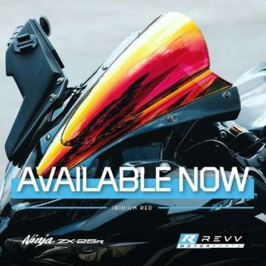 WINDSHIELD REVV ZX25R IRIDIUM RED KACA DEPAN VISOR zx 25