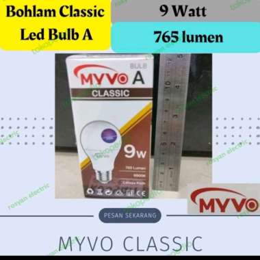 Myvo Classic Lampu Bohlam LED 9 Watt Bergaransi LED BULB