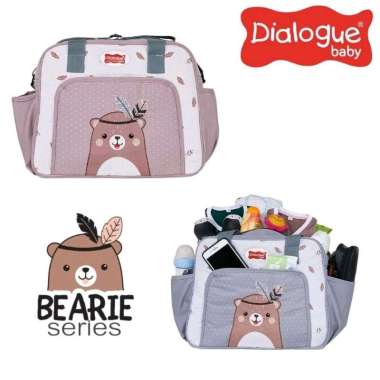 Dialogue Baby Tas Bayi Medium Bearie Series Pink