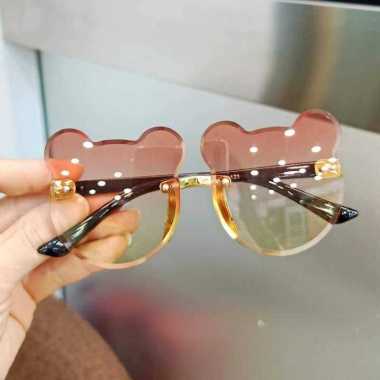FG Kacamata Hitam Anak Motif Beruang Bear High Quality Import Kids Sunglasses Kacamata Anak Murah Ta
