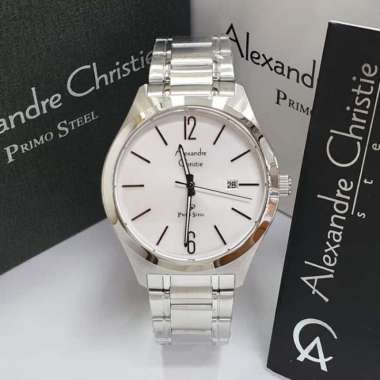 Jam Tangan Pria Alexandre Christie AC1009 /AC 1009 Silver Original Garansi Resmi 1 Tahun