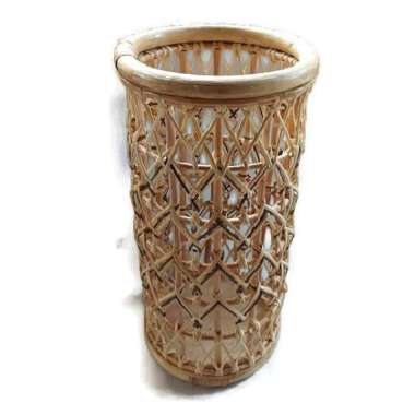 Tempat payung rotan / keranjang rotan / standing pot / vas