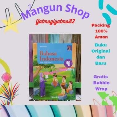 Buku Bahasa Indonesia Kelas 4 SD Kurikulum Merdeka Quadra