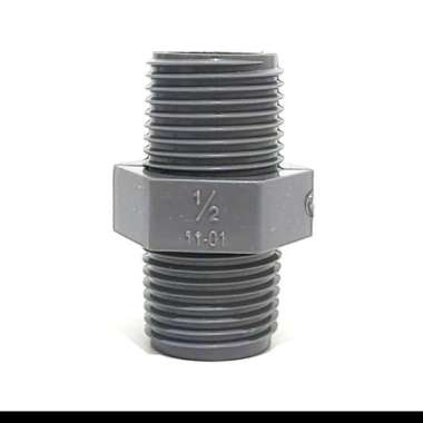 Sambungan Pipa PVC Rucika AW Double Doble Dobel Nipple Nepel 1 inch 3/4 inch