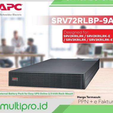 External Battery Pack APC Easy UPS Online 72V Rack SRV72RLBP-9A
