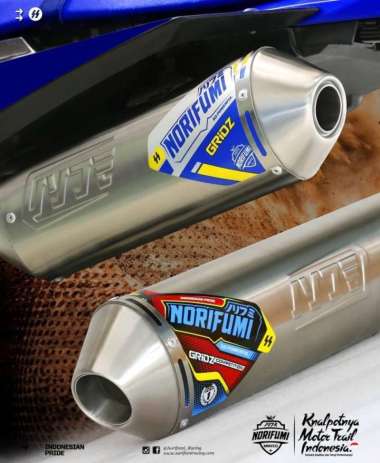 Knalpot NORIFUMI GRIDZ Stainless KLX Dtracker CRF 150 WR 155 Kompetisi KOMPETISI WR 155