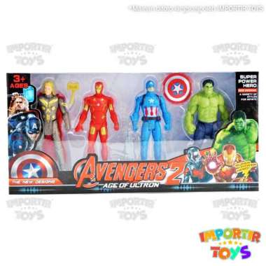 Mainan Figure Action Figure Avenger Set Anak Kualitas Import SNI