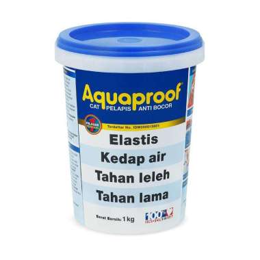 Aquaproof 1KG Putih / Abu / Transparan / Merah / Biru Transparan