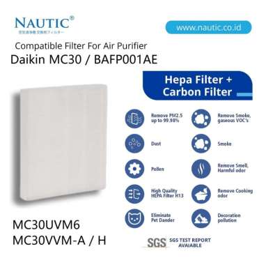Nautic DAIKIN Hepa Filter DAIKIN MC30 / Dust Collection Filter BAFP001AE / MC30UVM6 / MC30VVM-A / H 