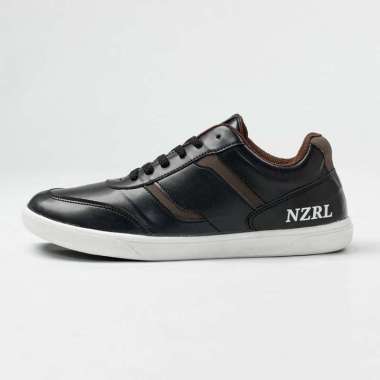 LEONARDO |MNM x NAZ| Sepatu Sneakers Pria Casual Sneaker Cowok ORI 39 Black