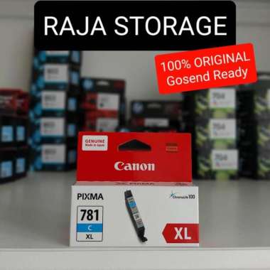 Canon 781 XL Cartridge Tinta Printer 781XL CLI-781 XL Original Resmi Cyan