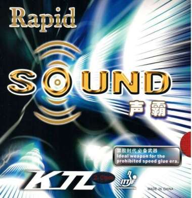 KTL Karet Tenis Meja Rapid Sound Karet Bet Tenis Meja Pingpong Hitam