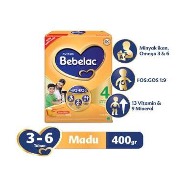 Promo Harga Bebelac 4 Susu Pertumbuhan Madu 400 gr - Blibli