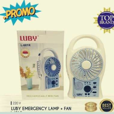 Kipas Cas Luby Kipas Radio Emergency L-681 R Lampu cas Multi Fungsi
