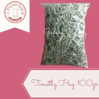 Rumput Hay Timothy 100gr / Timothy Hay Makanan Kelinci Guaniea Pig Daily Hay