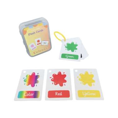 ONE-M308 Flash Card Bahasa Inggris Mainan Edukasi Anak / Kartu Pintar Balita Belajar Abjad Buah Tran