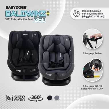 BabyDoes BD 87052 Baldwinz+ 360 Rotatable Car Seat Grey