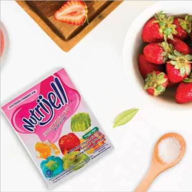 Nutrijell Regular sachet 15 gr. Nutrijell Stroberi. Nutrijell Strawberry